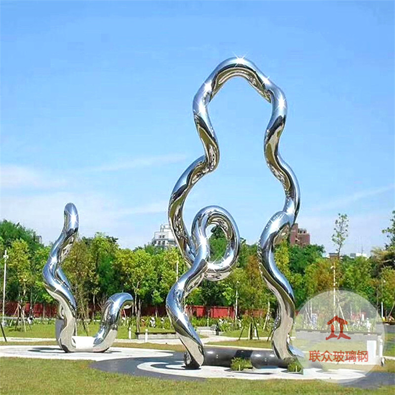 大型不銹鋼雕塑定制戶外校園城市廣場公園房地產(chǎn)園林景觀雕塑廠家