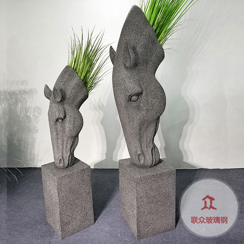 組合玻璃鋼花瓶白色組合玻璃鋼花瓶落地式組合套裝花瓶白花盆廠家