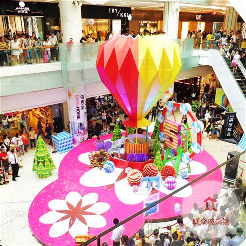 玻璃鋼雕塑暴力熊雕塑商場美陳工藝品擺件玻璃鋼卡通公仔擺件