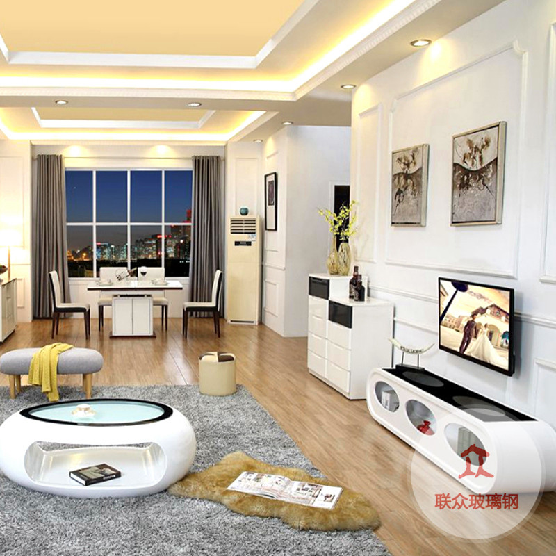 烤漆吧臺公司美容院異形辦公桌前臺玻璃鋼商場接待臺迎賓臺收銀臺