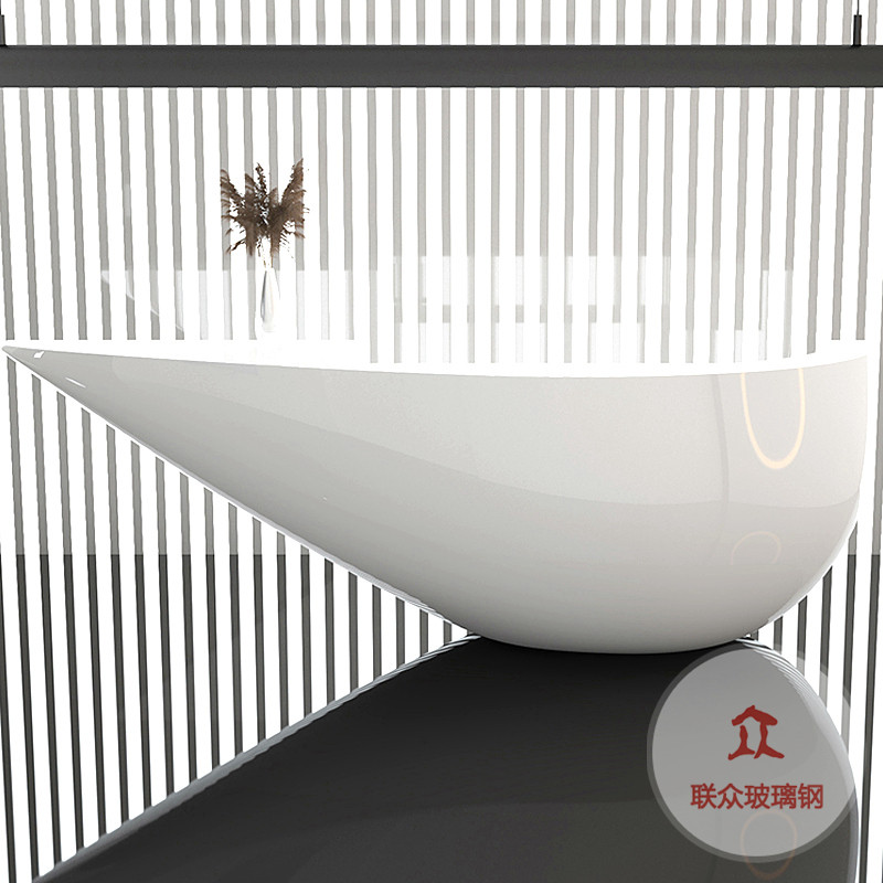 創(chuàng)意玻璃鋼烤漆前臺定制酒店公司高端接待臺美容院收銀臺異形吧臺