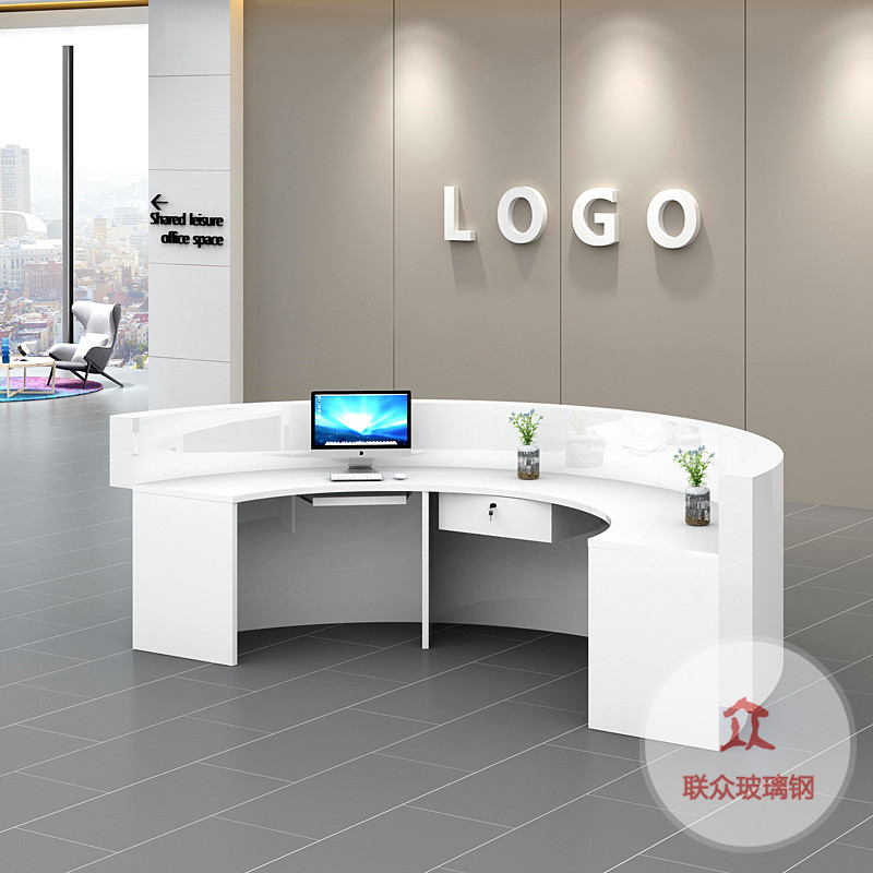 玻璃鋼工廠異形定制前臺(tái)讓吉林長春企業(yè)更具特色