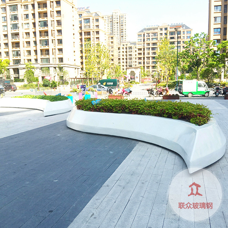 玻璃鋼座椅商場(chǎng)休閑創(chuàng)意樹(shù)林云朵椅公園庭院戶外市政樹(shù)池坐凳定制