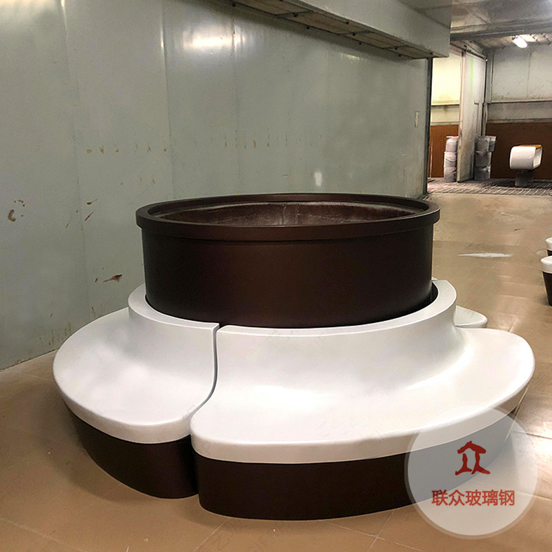 定制玻璃鋼樹池座椅園林景觀花壇創(chuàng)意座椅校園戶外休息區(qū)凳休閑椅