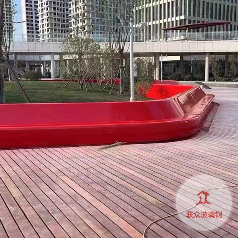 玻璃鋼公園花盆長(zhǎng)條坐凳花盆休閑椅樹(shù)池異形環(huán)形卡通雕塑戶(hù)外廠(chǎng)家