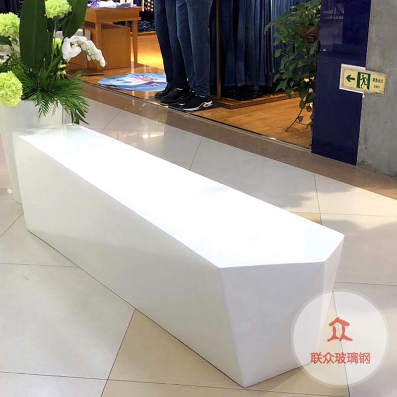 玻璃鋼座椅戶外椅子公共休息區(qū)等候區(qū)坐凳創(chuàng)意月亮型椅商場(chǎng)休閑椅